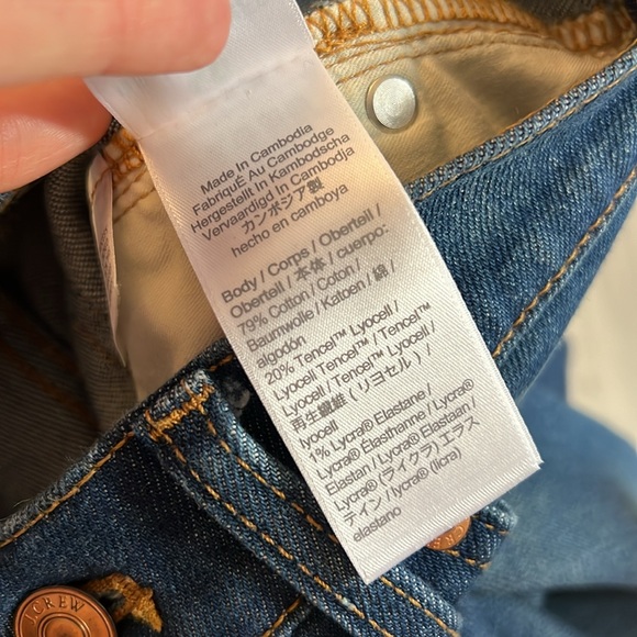 J. Crew Raw Hem Demi Boot Crop Jeans- 25 - Picture 9 of 9